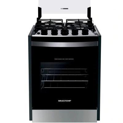 Fogão de Embutir Brastemp BYO4EBR 4 Bocas Inox