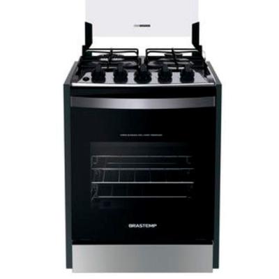 Fogão de Embutir Brastemp 4Q BYO4EBR Inox Bivolt BYO4EBRUNA