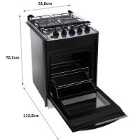 Fogão de Embutir Brastemp 4 Bocas Inox Bivolt BYO4EBRUNA - 3