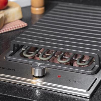 Cooktop Elétrico Suggar Barbecue Ferro Fundido Inox 220V CK0002IX