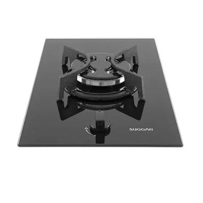Cooktop a Gás Suggar 1Q Trich Ferro Fundido Vidro Preto Bivolt FG0101FVP