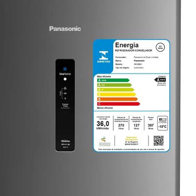 Geladeira Panasonic Frost Free 397L Inox 110V NR-BB41PV1TA