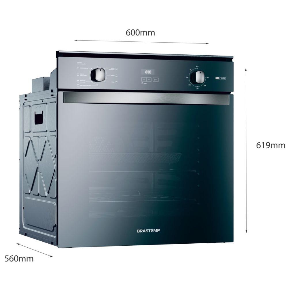 Forno Elétrico Brastemp de Embutir 84 Litros com Função Air Fryer Inox 220V BOF84ARBNA - 2