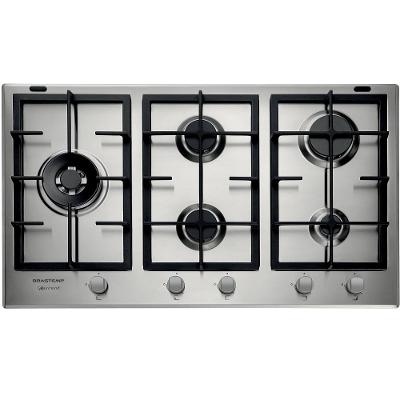 Cooktop a Gás Brastemp 5Q Inox 90cm 220V BDK90DRBNA
