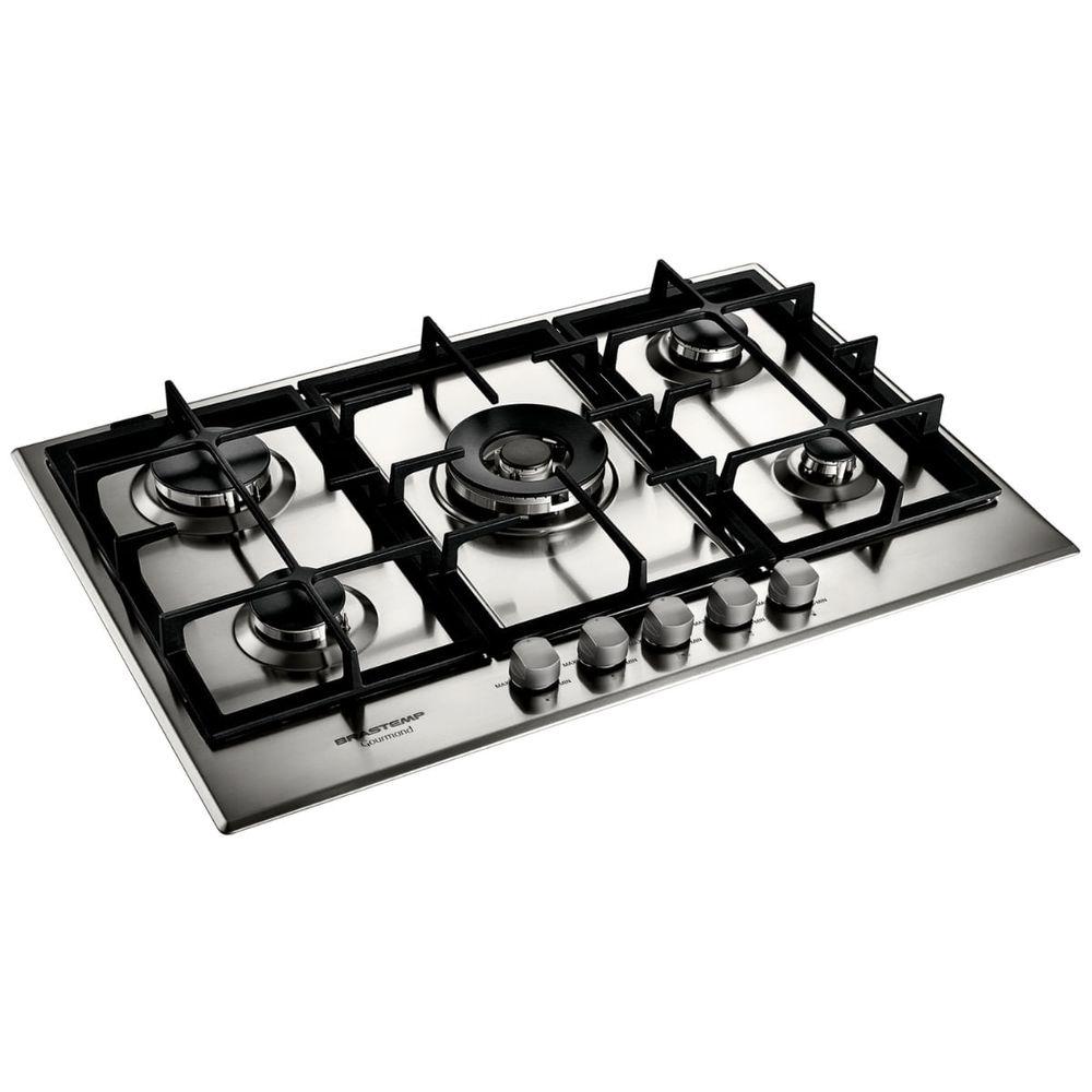 Cooktop a Gás Brastemp Gourmand 5 Bocas 75cm Inox - 2