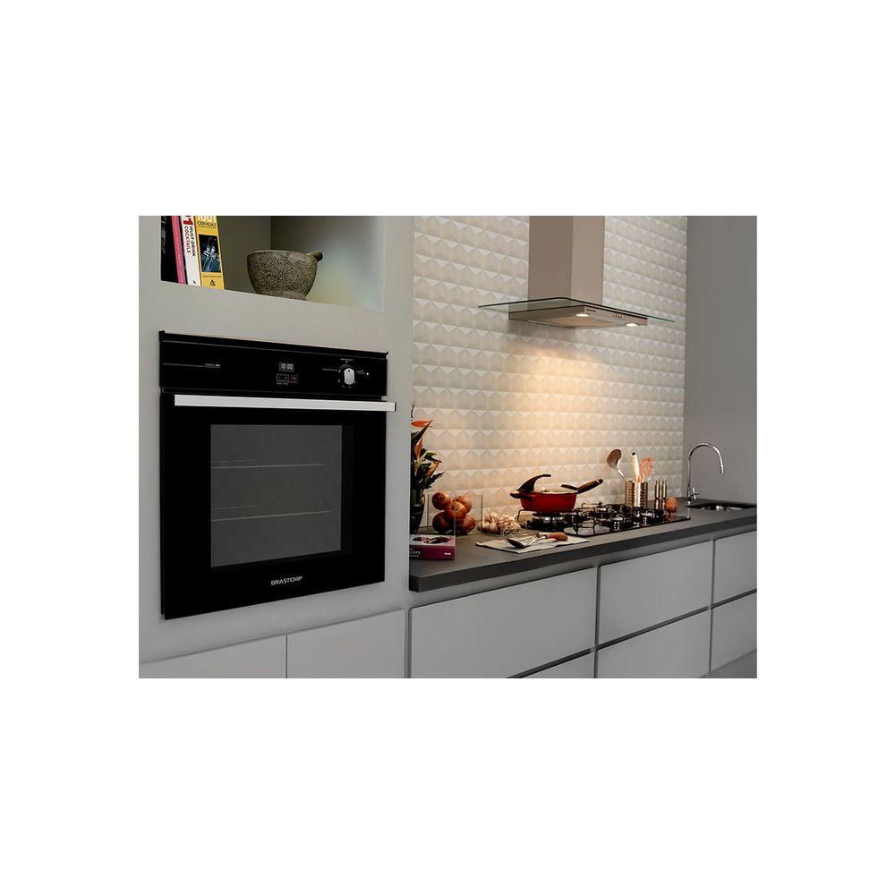 Forno a Gás Brastemp de Embutir 78 Litros Preto 220V BOA84AERNA - 4