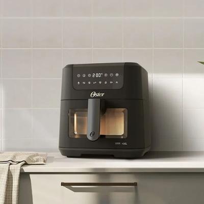 Fritadeira Oster Air Fryer Digital Clear Visor Transparente 4.6L Preto 110V OFRT970-127