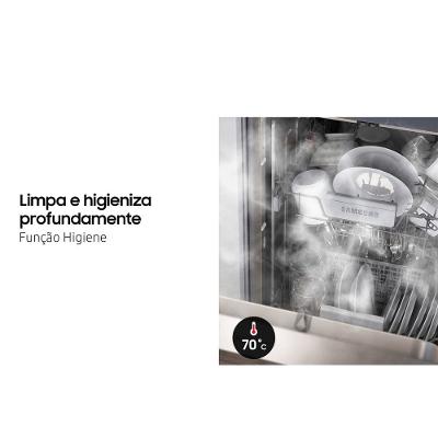 Lava-Louças Samsung 14 Serviços Inox Preta DW60C7050FG/AZ