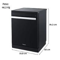 Lava-louças Panasonic de Embutir 15 Serviços Preto 220V NP-6M1MBKBRP