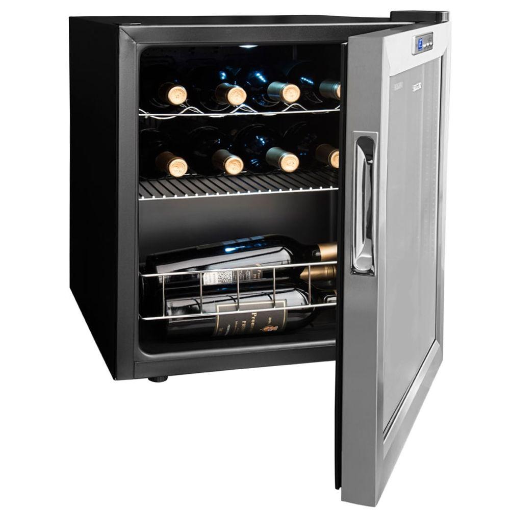 Adega Suggar Lyon 13 Garrafas Preta Inox 110V AD1511IX - 4