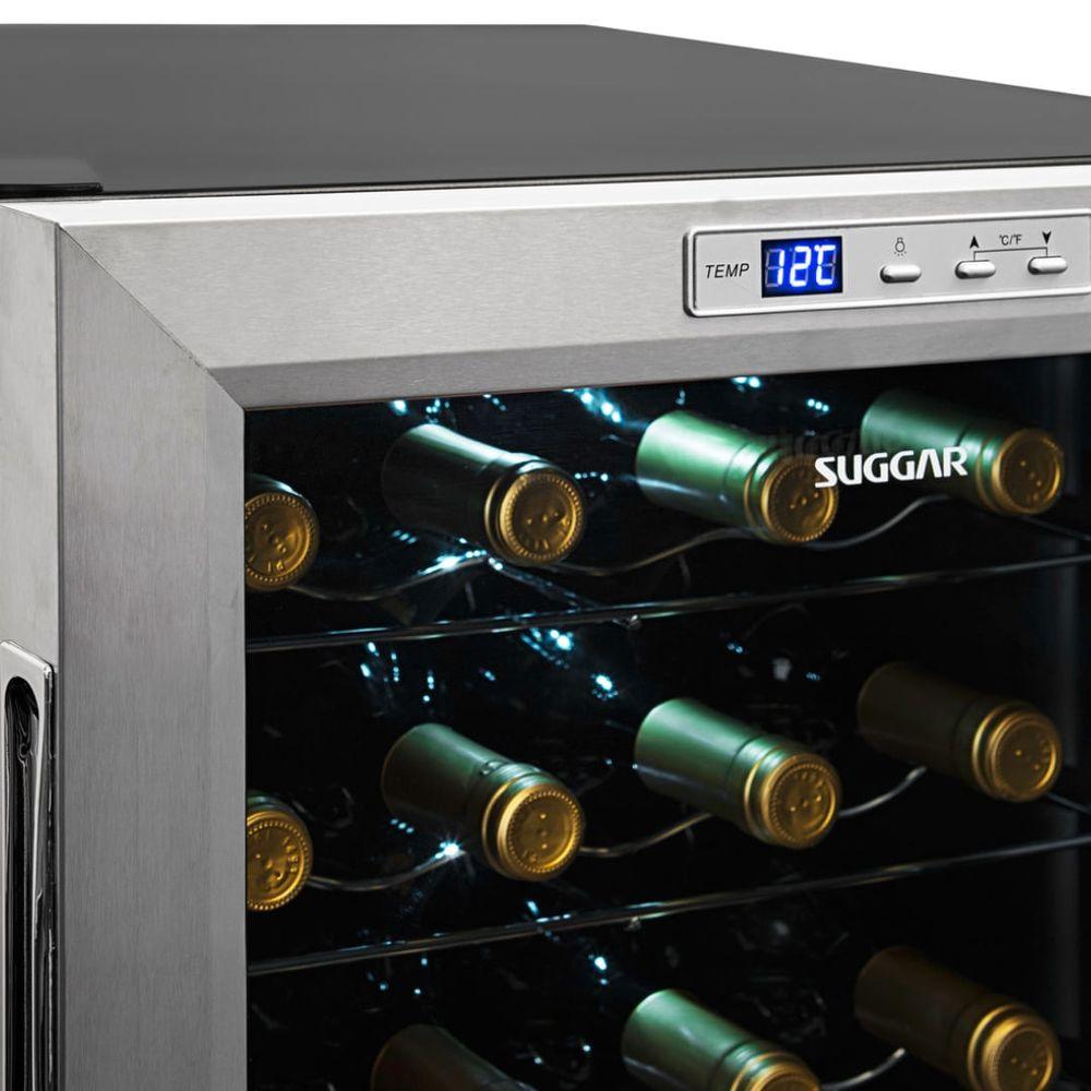 Adega Suggar Lyon 13 Garrafas Preta Inox 110V AD1511IX - 6