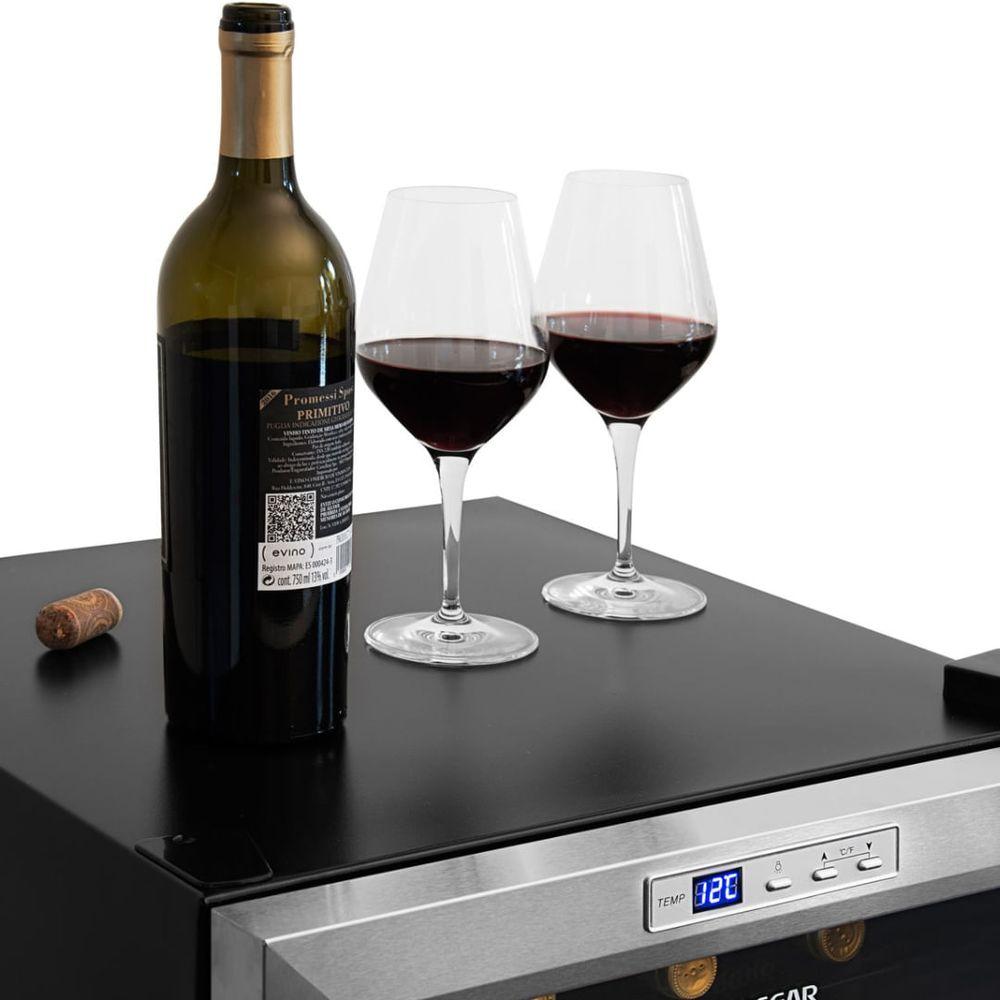 Adega Suggar Lyon 13 Garrafas Preta Inox 110V AD1511IX - 7