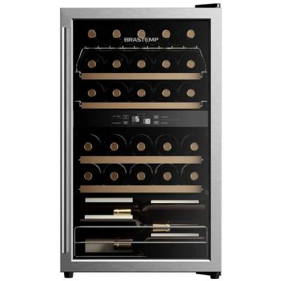 Adega Brastemp 33 Garrafas Dual Zone Inox 110V BZB33BEANA