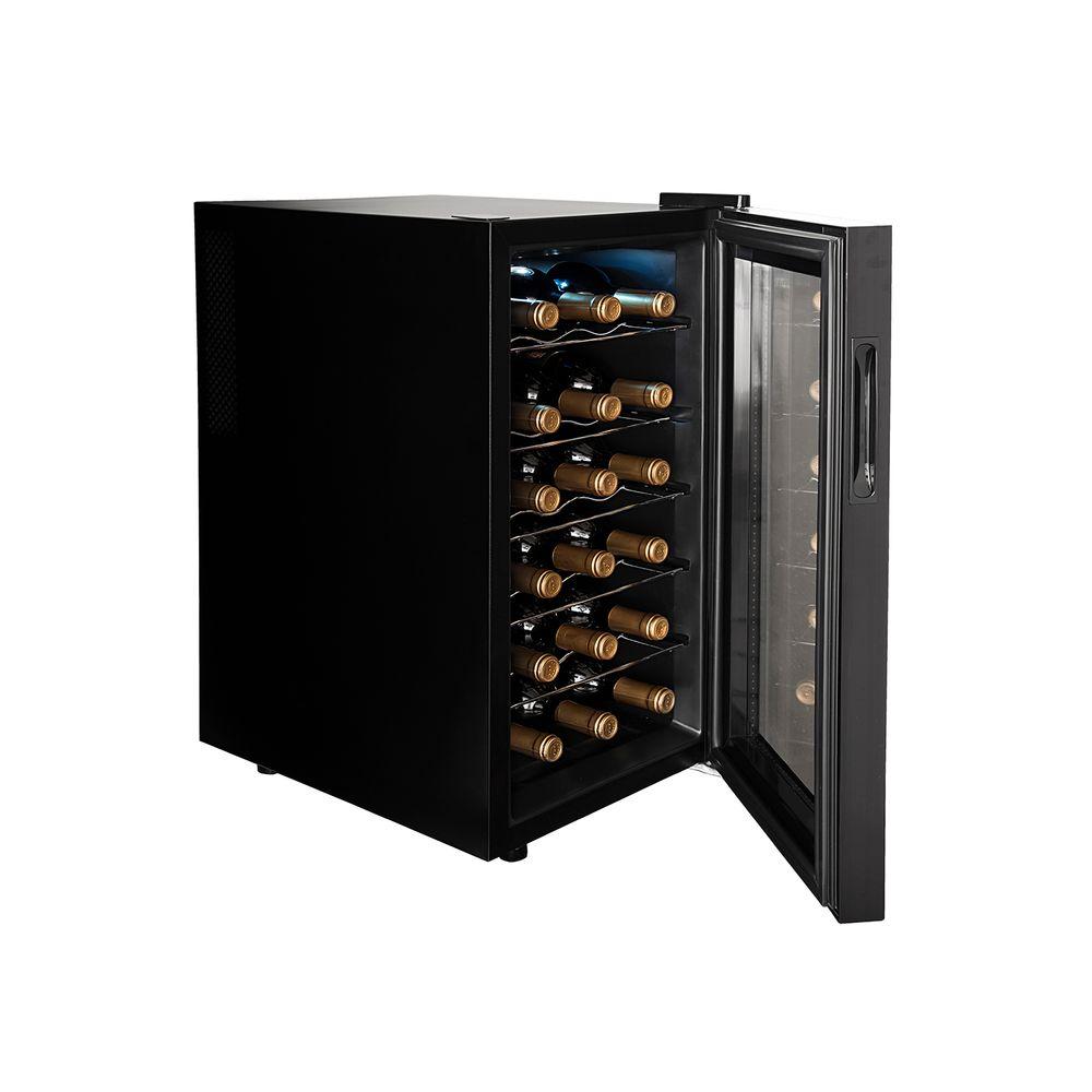 Adega Suggar Cannes 18 Garrafas Preta 110V AD1811PT - 3