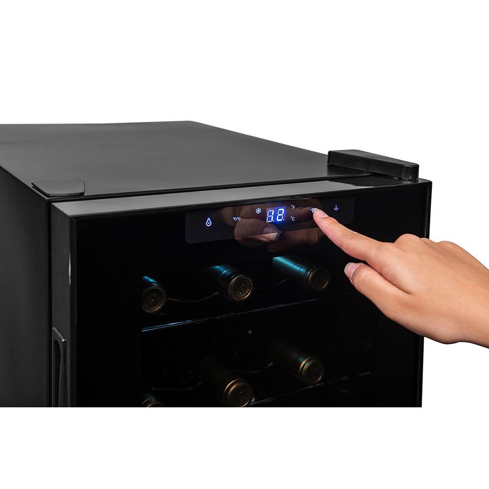 Adega Suggar Cannes 18 Garrafas Preta 110V AD1811PT - 4