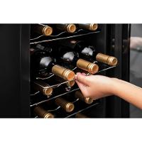 Adega Suggar Cannes 18 Garrafas Preta 110V AD1811PT - 1