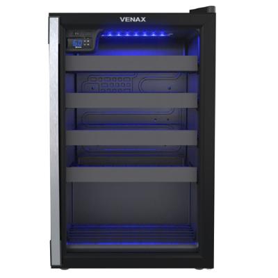 Adega Venax Piubella 24 Garrafas 100L  Abertura Para Direita Preta 110V 7831