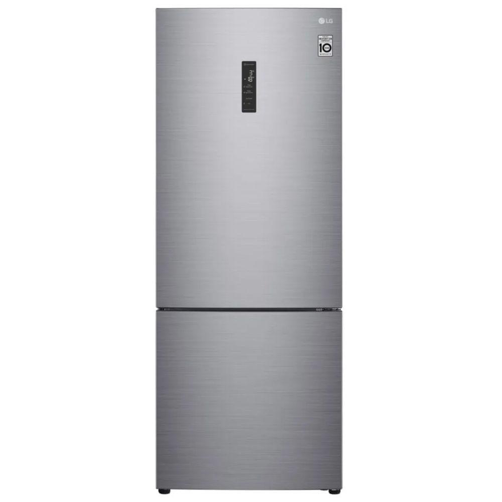 Geladeira LG Bottom Freezer Inverse 451L Platinum 110V, Sistema Inverter, Alta Capacidade, Moderno, Modelo GC-B569NLLM - 1