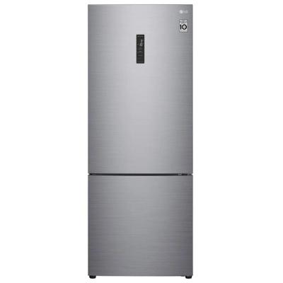Geladeira LG Bottom Freezer Inverse 451L Platinum 110V, Sistema Inverter, Alta Capacidade, Moderno, Modelo GC-B569NLLM