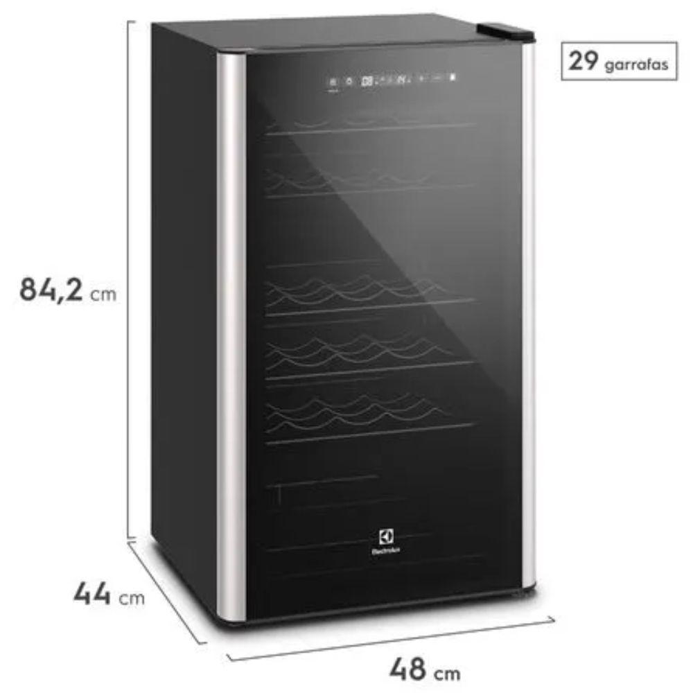 Adega Electrolux 29 Garrafas WDF29 Preta 220V 01312WBB235 - 3