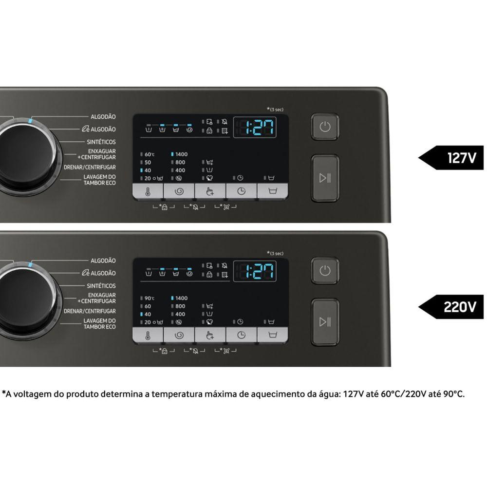 Lavadora Samsung WW11T Inverter 11Kg Inox 220V WW11T4040BXFAZ - 5