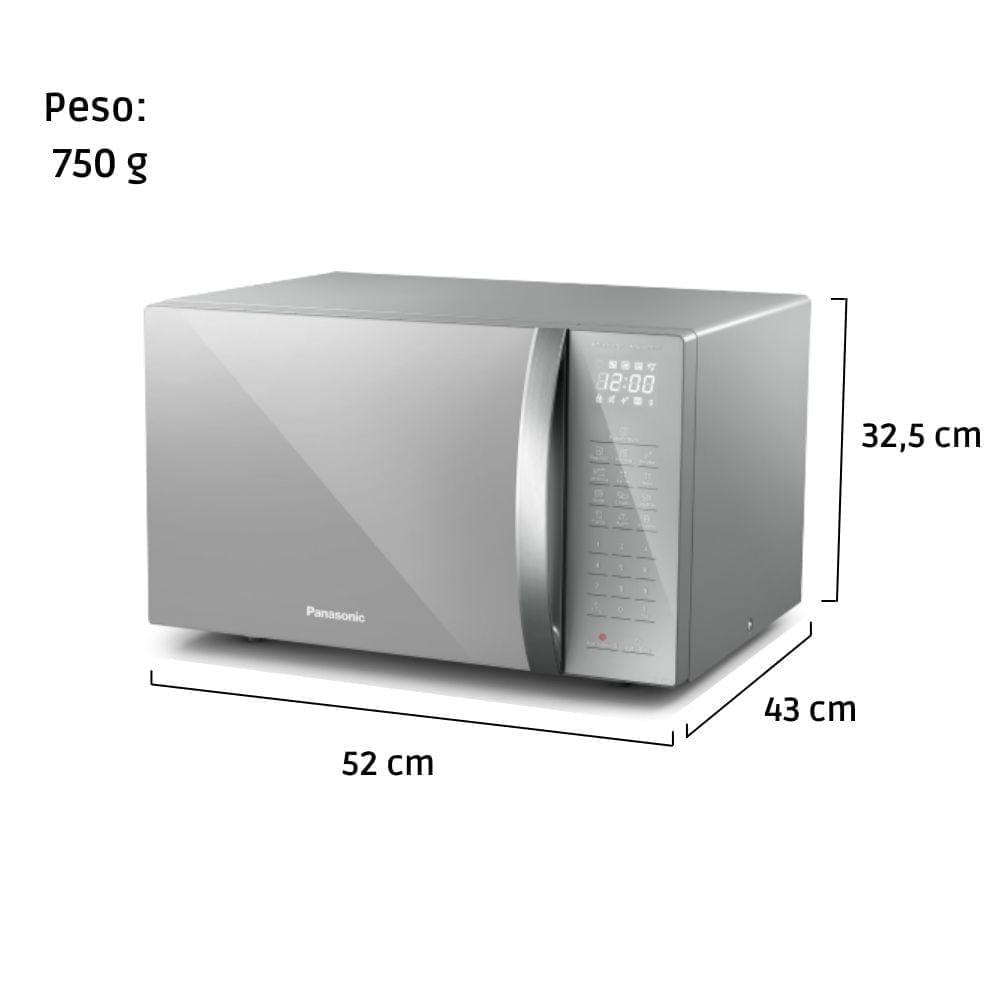 Micro-ondas de Bancada Panasonic 34 Litros Inox 110V NN-ST67LSRUN - 3