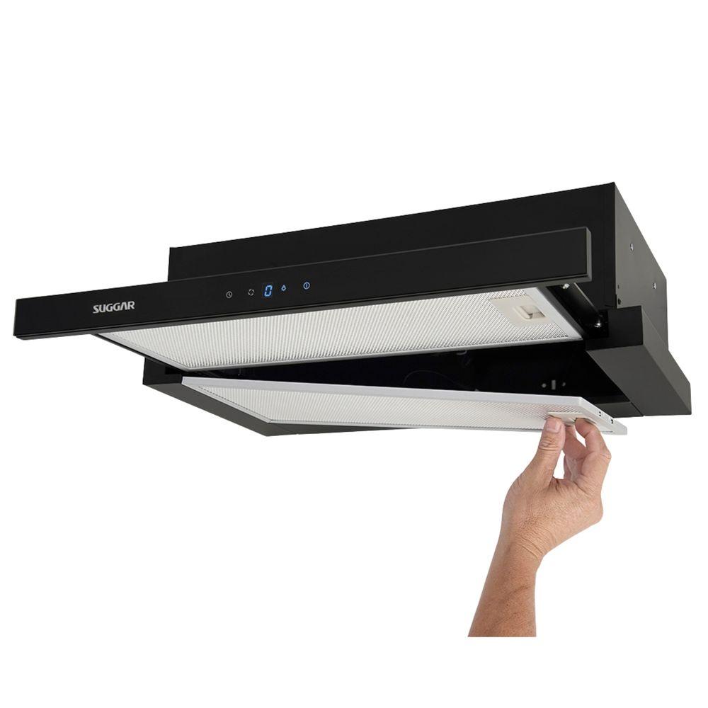Depurador de Ar Suggar Slim Touch de Embutir 60cm Preto 220V DE62THPT - 3