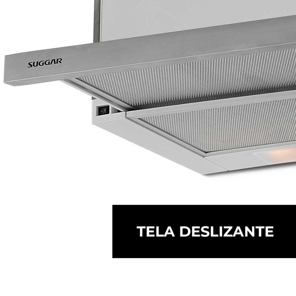 Depurador de Ar Suggar Slim de Embutir 60Cm Inox 220V DE62IX - 6