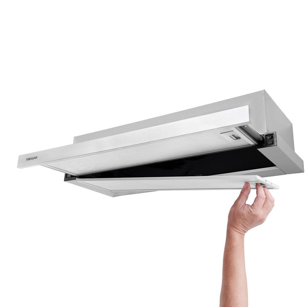 Depurador de Ar Suggar Slim de Embutir 80Cm Inox 110V DE81IX - 6