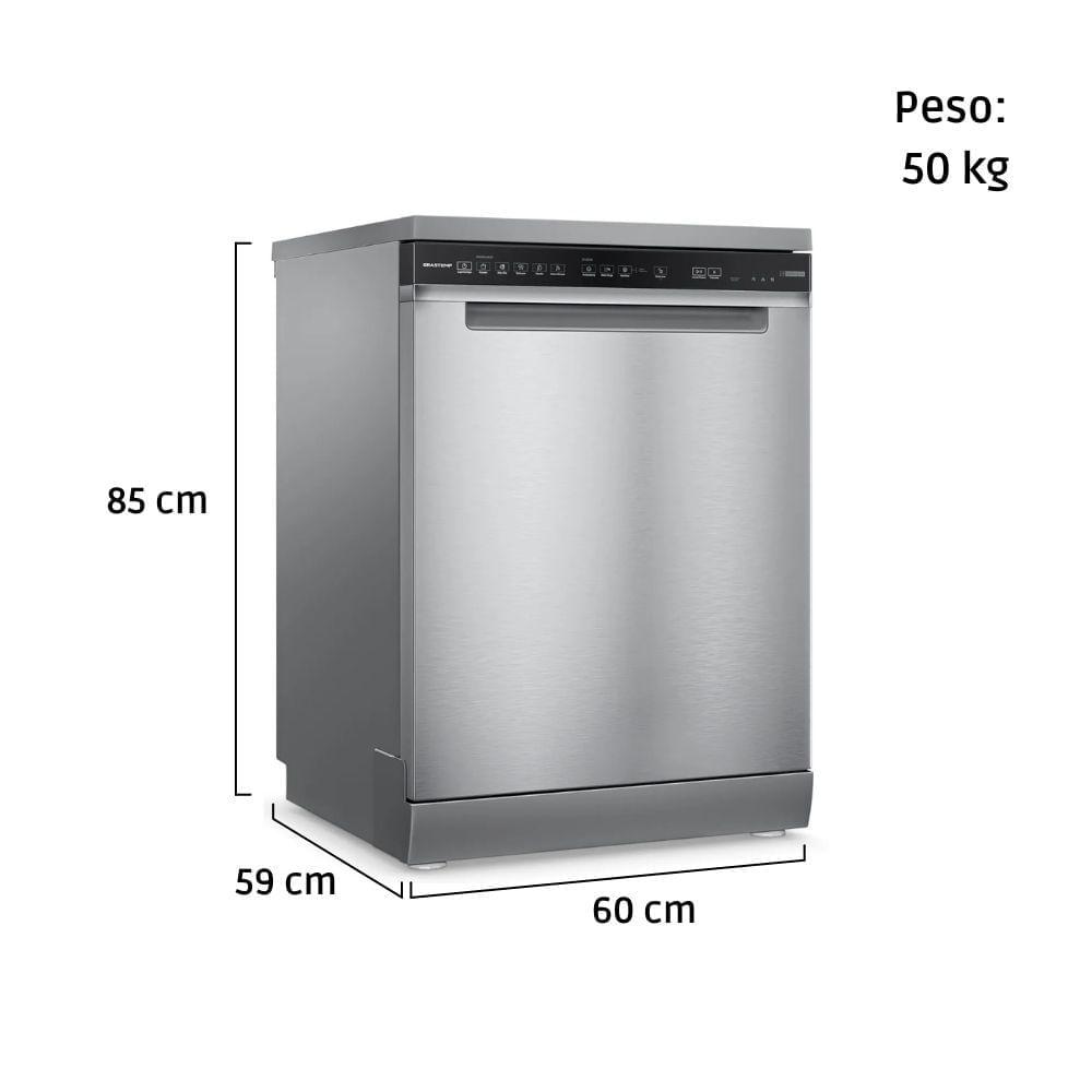 Lava-Louças Brastemp 15 Serviços Smart Sensor Inox 110V BLF61ARANA - 3