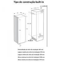 Freezer Vertical de Embutir Gorenje No Frost 1 Porta 235 Litros 220V FNI5182A1 - 4
