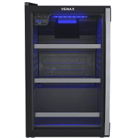 Cervejeira Venax Blue Light 100 Litros Abertura Para Esquerda Preto Fosco 110V 37714 - 1