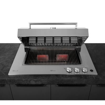 Churrasqueira de embutir a Gás Cooktop Fischer Ranch com Tampa Bivolt 31200-83551