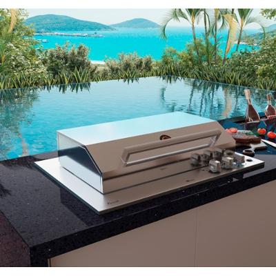 Churrasqueira de embutir a Gás Cooktop Fischer Ranch com Tampa Bivolt 31200-83551