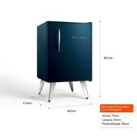 Frigobar Brastemp Retrô 76 Litros Azul Marinho 110V BRA08HZANA - 3