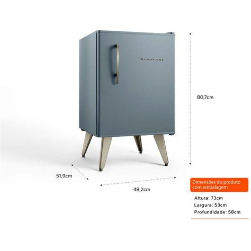 Frigobar Brastemp Retrô 76 Litros Azul Claro 110V BRA08HWANA - 3