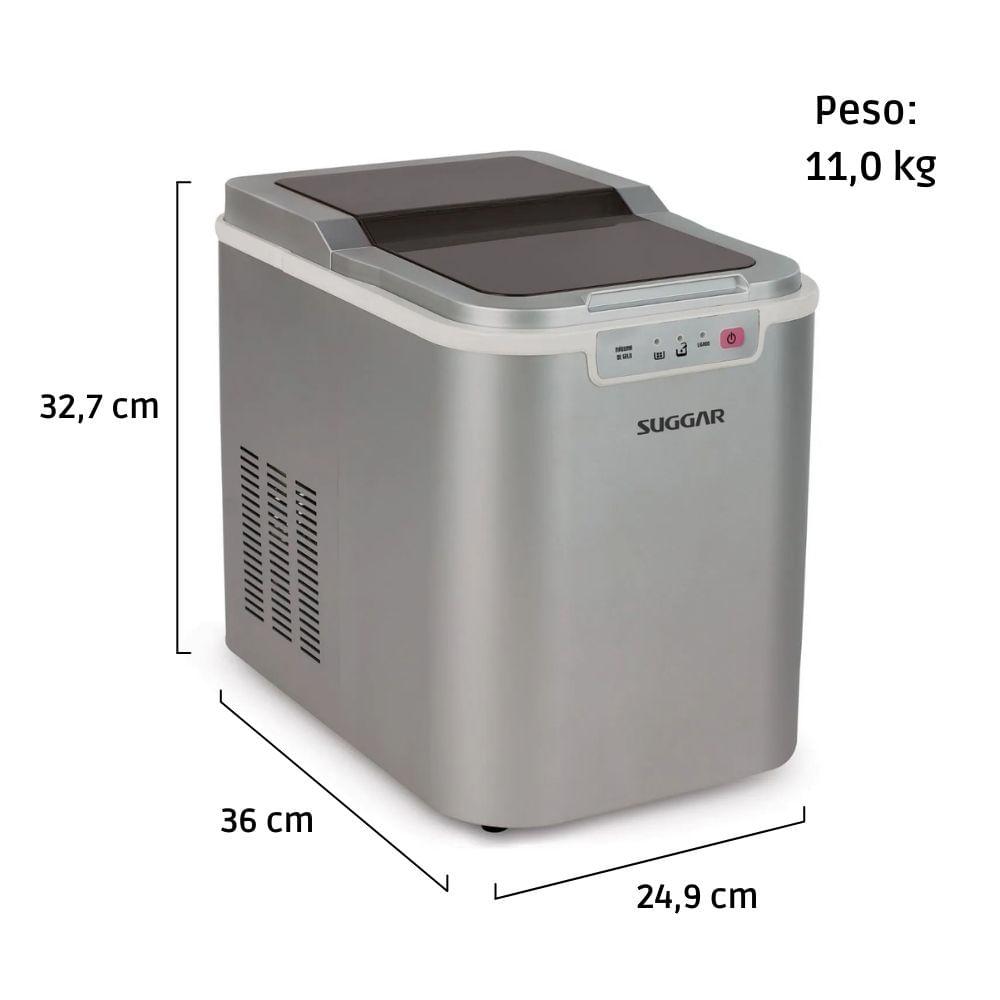 Máquina de Gelo Suggar 15kg Prata 220V MG1502PR - 5