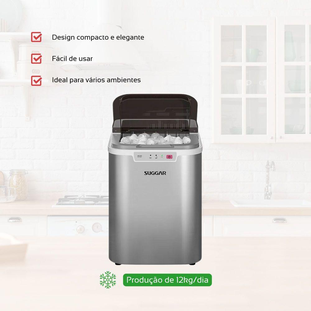 Máquina de Gelo Suggar 15kg Prata 220V MG1502PR - 11