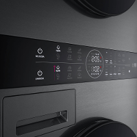 Lava e Seca LG Torre WashTower 14kg Preta Inox 220V WK14BS6A