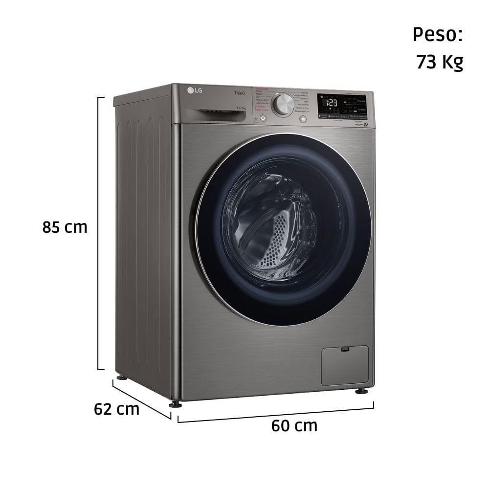 Lava e Seca LG VC4 IA 12kg Inox Look 220V CV5012PC4A - 4