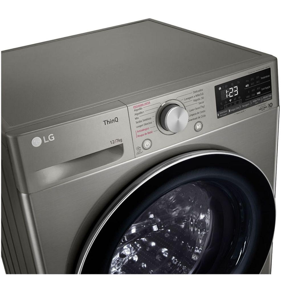 Lava e Seca LG VC4 IA 12kg Inox Look 220V CV5012PC4A - 9