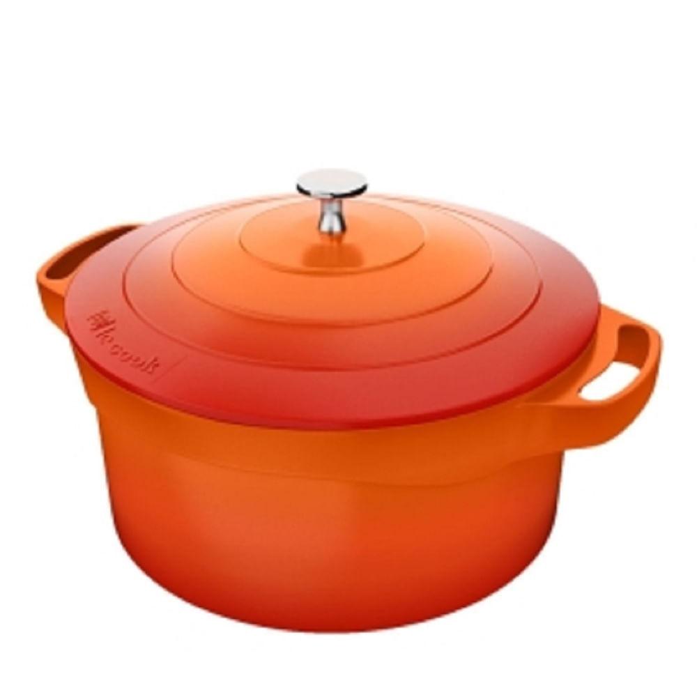 Panela Caçarola Le Cook com Revestimento Cerâmico Laranja 28Cm LC1804 - 1