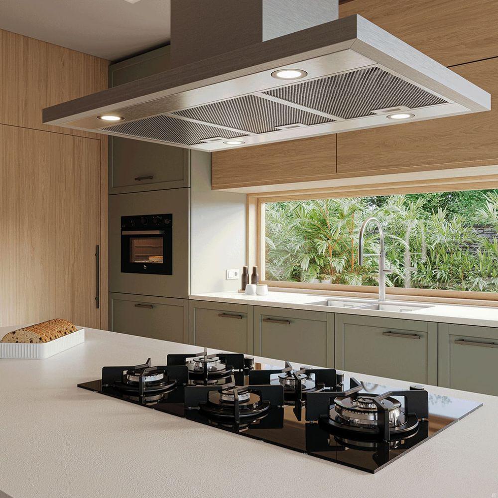 Cooktop a Gás Fischer Infinity Ferro Fundido 5 Bocas Mesa Vidro Preto Bivolt 31800-82260 - 2