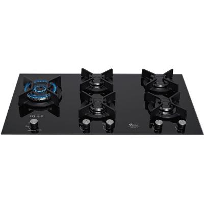 Cooktop a Gás Fischer Infinity Ferro Fundido 5Q Mesa Vidro Preto Bivolt 31800-82260