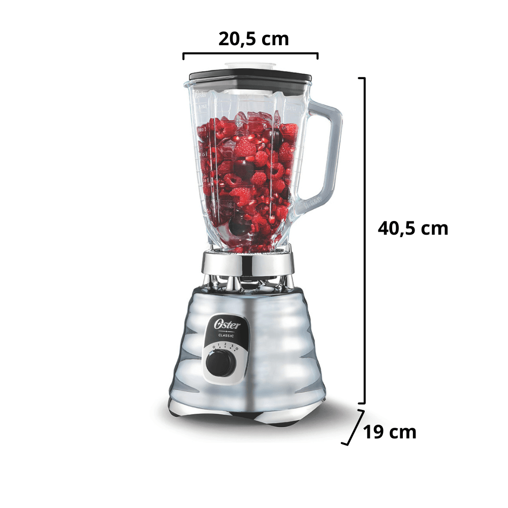 Liquidificador Oster New Osterizer Clássico 1,25 Litros Inox 110V BLST4655-017 - 3