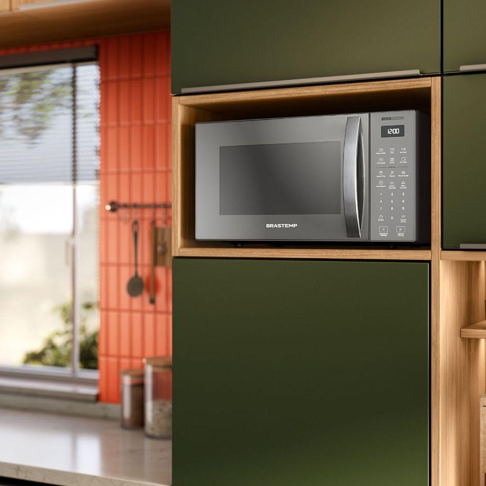 Micro-ondas Brastemp Bancada 29 Litros Air Fryer Cinza - 2