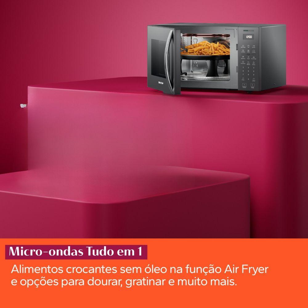 Micro-ondas Brastemp Bancada 29 Litros Air Fryer Cinza - 3