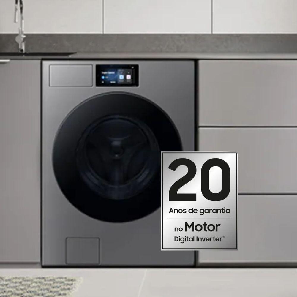 Lavadora Samsung WF90F Bespoke AI 20Kg Inox - 3