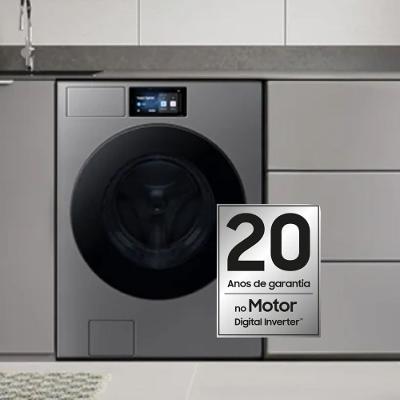 Lavadora Samsung WF90F Bespoke AI 20Kg Inox