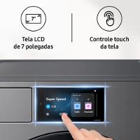 Lavadora Samsung WF90F Bespoke AI 20Kg Inox - 8